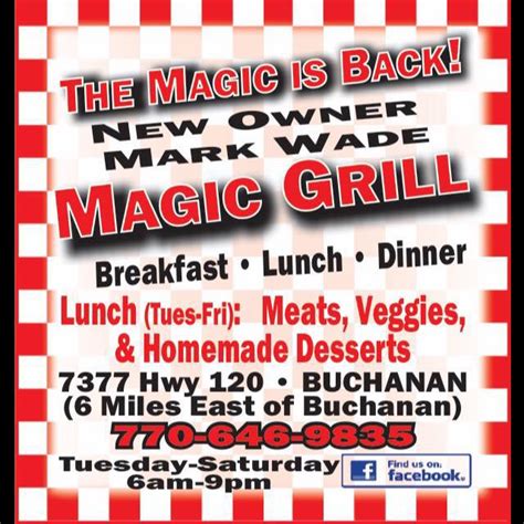 The Magic Grill: Where Gastronomy Meets Magic in Buchanan, GA